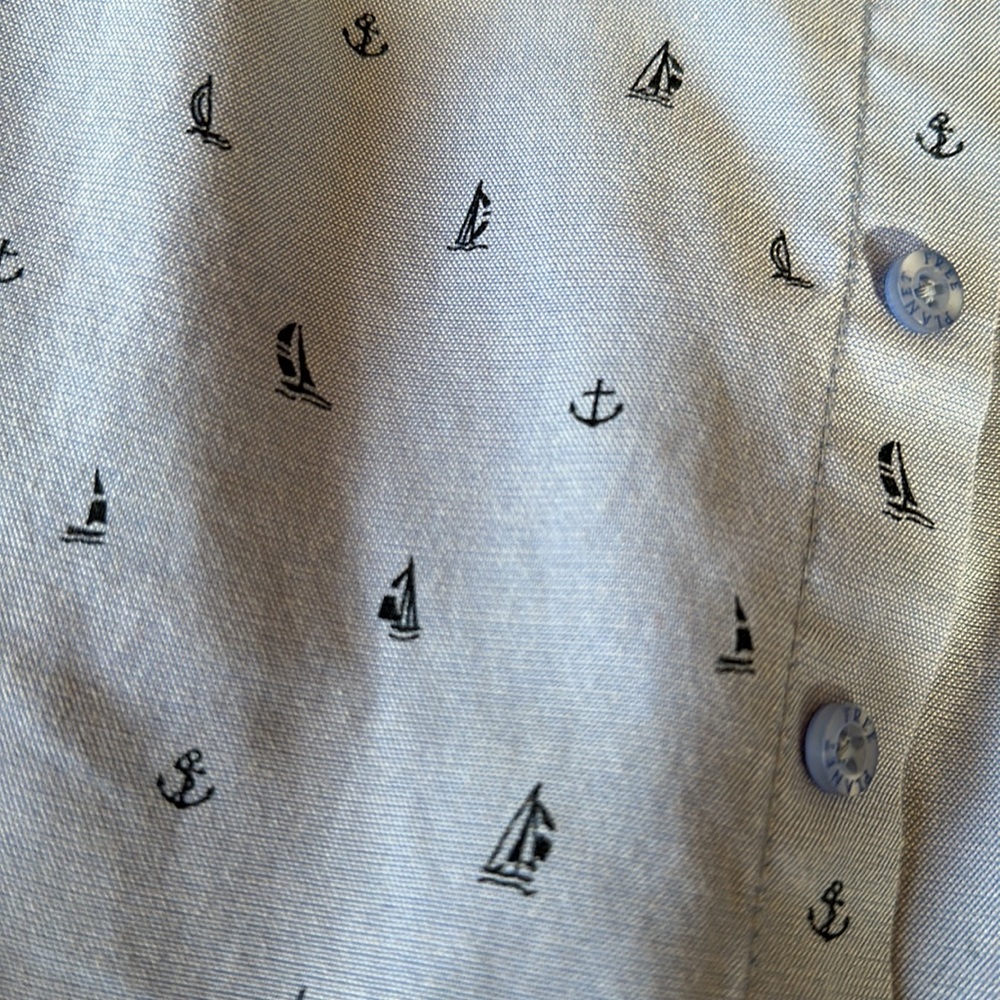 Free Planet Button Down Boys Sailboat Shirt - Size 2T - Picture 3 of 7